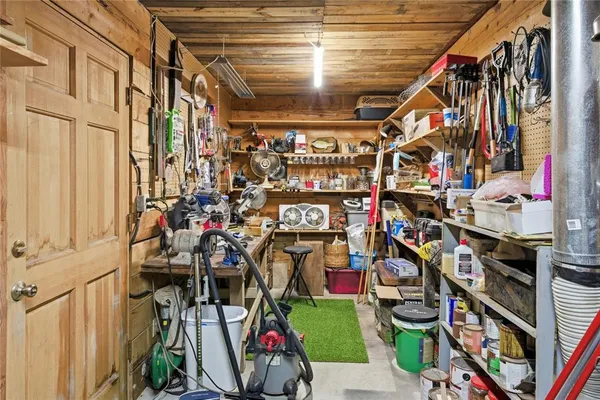 a view of storage and utility room