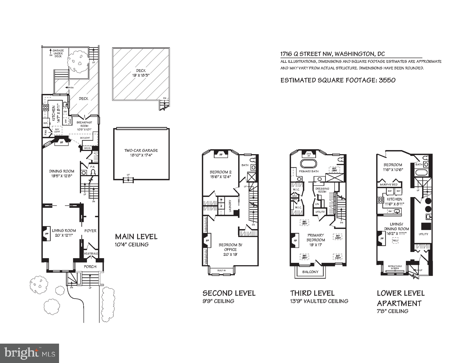 1716 Q Street Northwest Washington, DC 20009 - Photo 47 of 47 1716 Q Street Floorplan