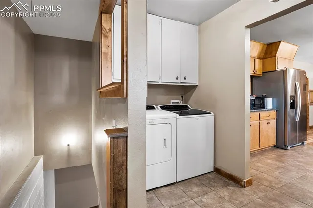 a view of kitchen and utility room