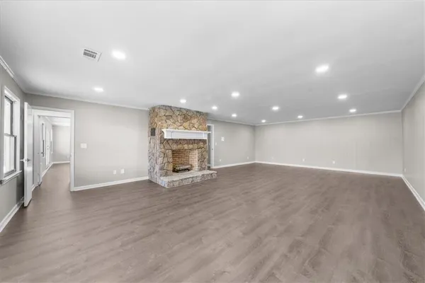 a view of a lake with a floor