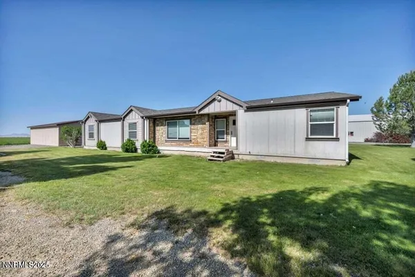 a view of garage and garage