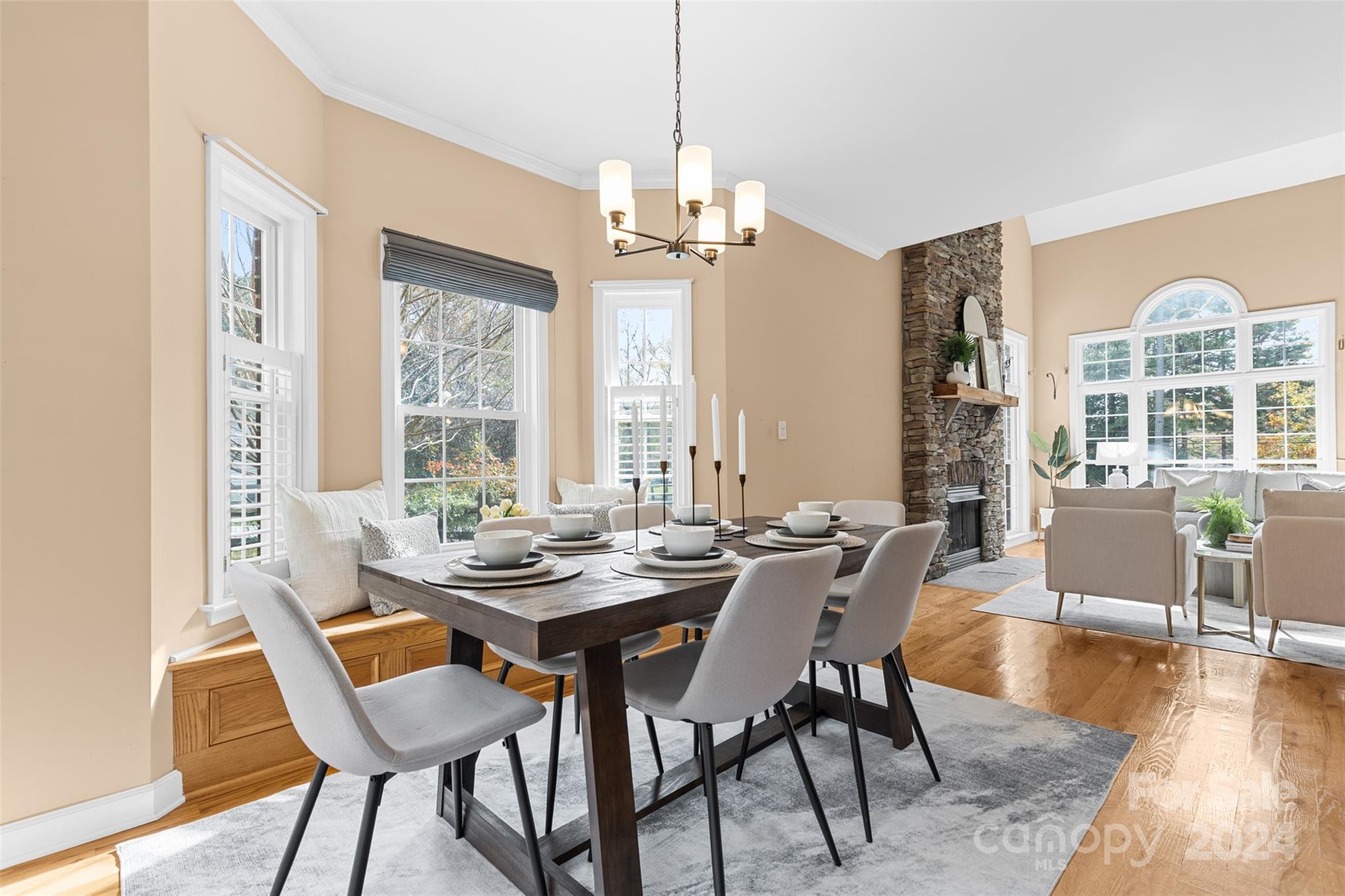7189 Windy Pine Circle Denver, NC 28037 - Photo 15 of 34 a dining room with furniture window wooden floor