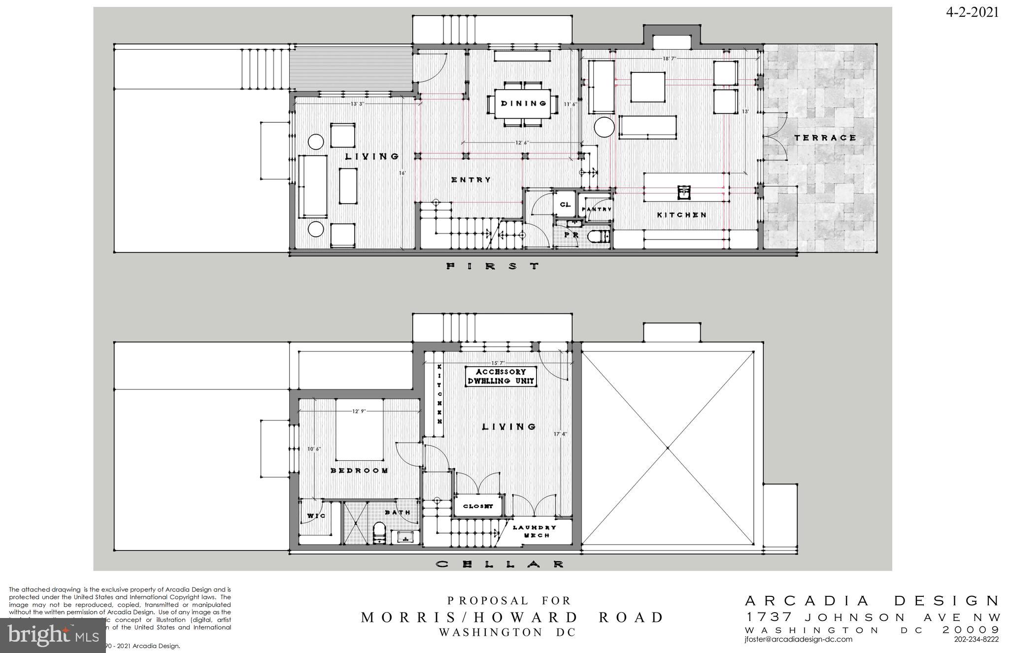 1415 Morris Road Southeast Washington, DC 20020 - Photo 4 of 4 a black and white photo of a living room