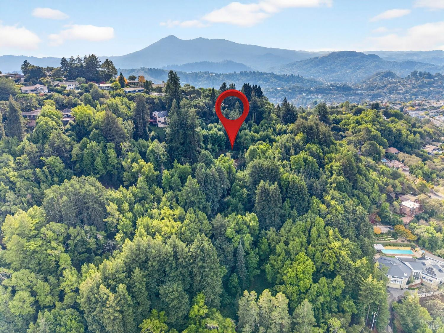 31 Red Rock Way San Rafael, CA 94903 - Photo 14 of 16 a view of a lush green hillside and houses