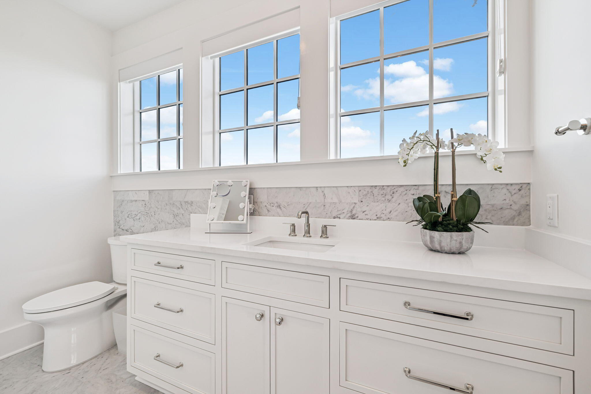 80 Green St Inlet Beach Inlet Beach, FL 32461 - Photo 76 of 111 a bathroom with a sink a potted plant and a toilet