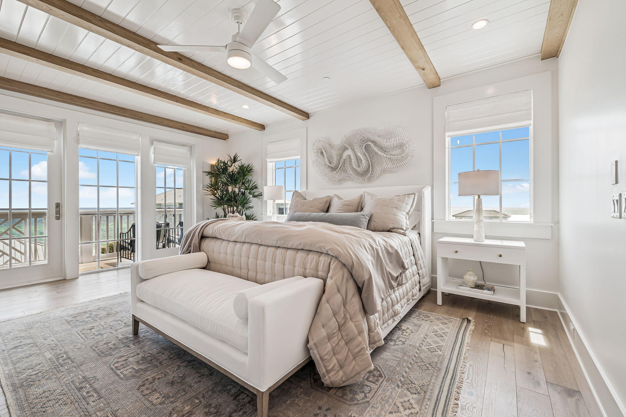 80 Green St Inlet Beach Inlet Beach, FL 32461 - Photo 80 of 111 a bedroom with a large bed and a chandelier