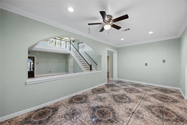 a view of an empty room