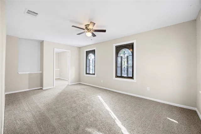 a view of an empty room