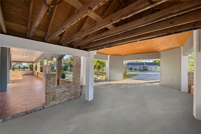 a view of a room with an outdoor space