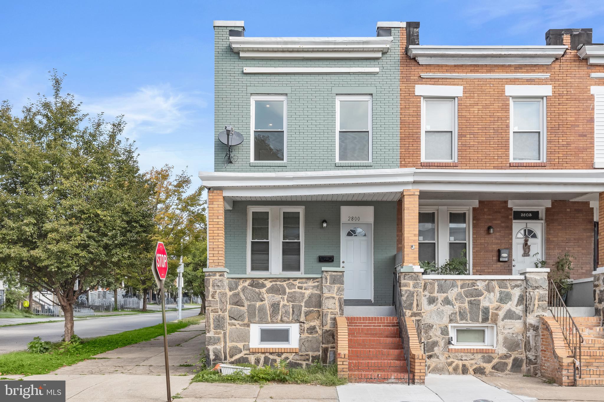 2800 East Chase Street Baltimore, MD 21213 - Photo 2 of 37 a front view of house with yard