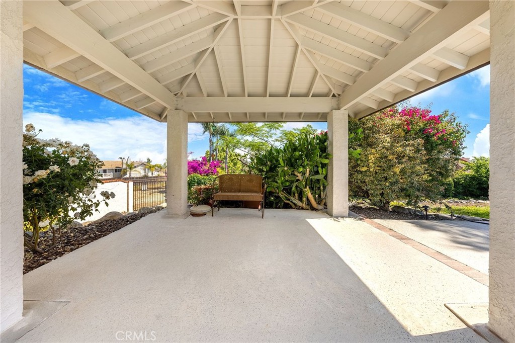 8093 Banyan Street Rancho Cucamonga, CA 91701 - Photo 51 of 65 a view of a porch and garden