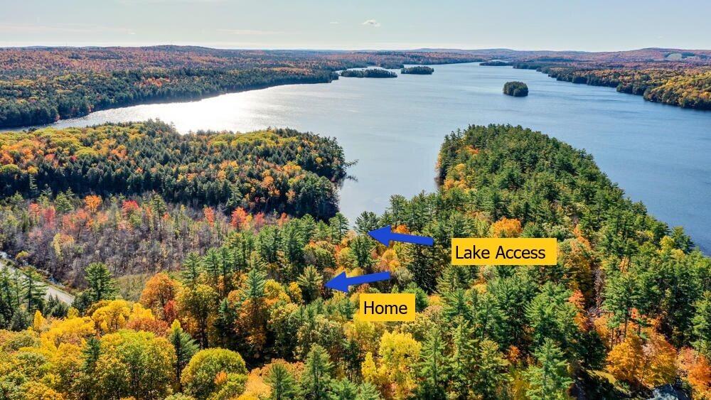 558 Castle Island Road Mount Vernon, ME 04352 - Photo 2 of 97 Aerial Home and Lake Access