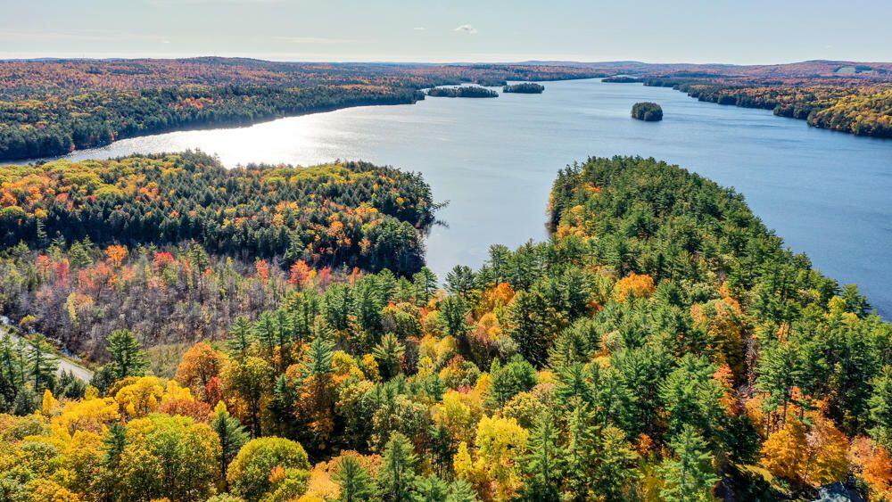 558 Castle Island Road Mount Vernon, ME 04352 - Photo 61 of 97 Aerial Looking West