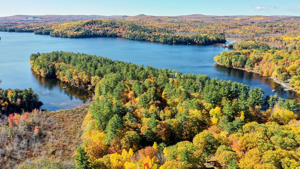 558 Castle Island Road Mount Vernon, ME 04352 - Photo 62 of 97 Aerial Show deeded access to lake