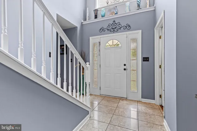 a view of a hallway with entryway