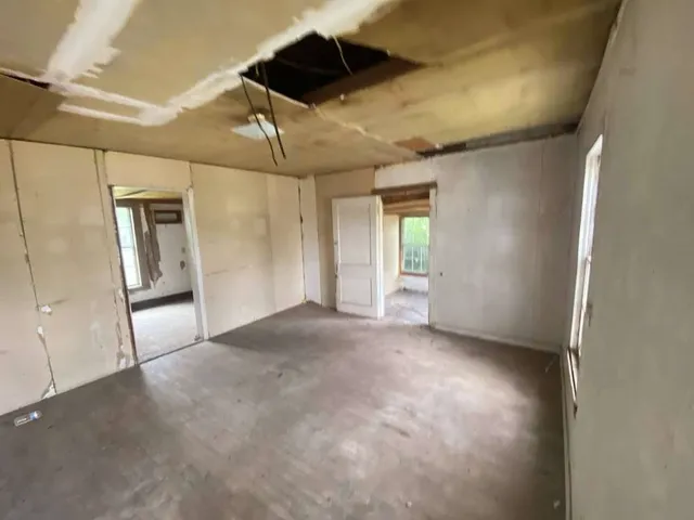 a view of a livingroom with a fireplace