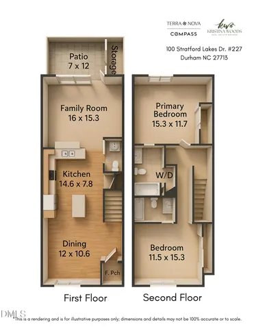 $295,000 | 100 Stratford Lakes Drive, Unit 227, Durham, NC 27713