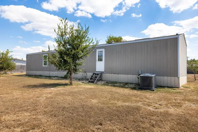 a backyard of a house