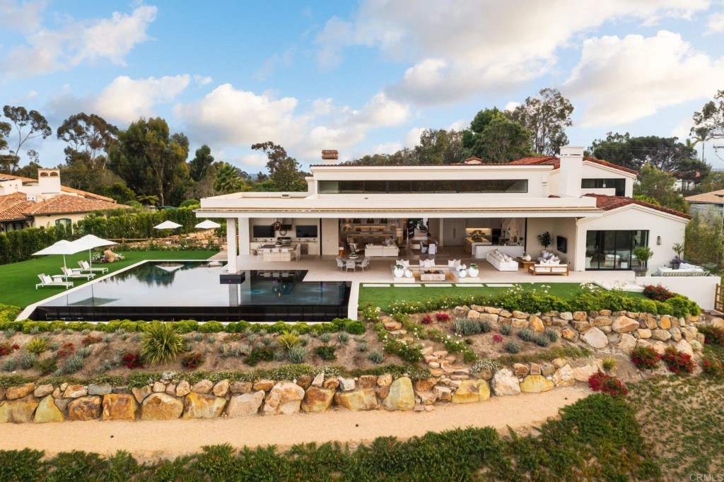 5516 La Crescenta Road Rancho Santa Fe, CA 92067 - Photo 66 of 68 a view of house with yard and swimming pool