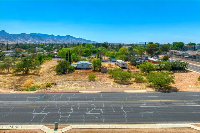 a view of a lake with a houses