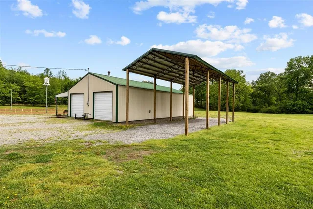 a outdoor space with furniture