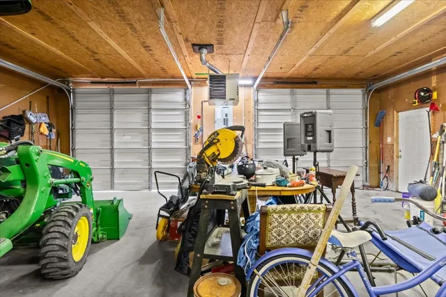 a view of outdoor space with playground and green space