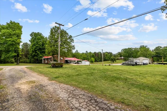 a view of a play ground with a park