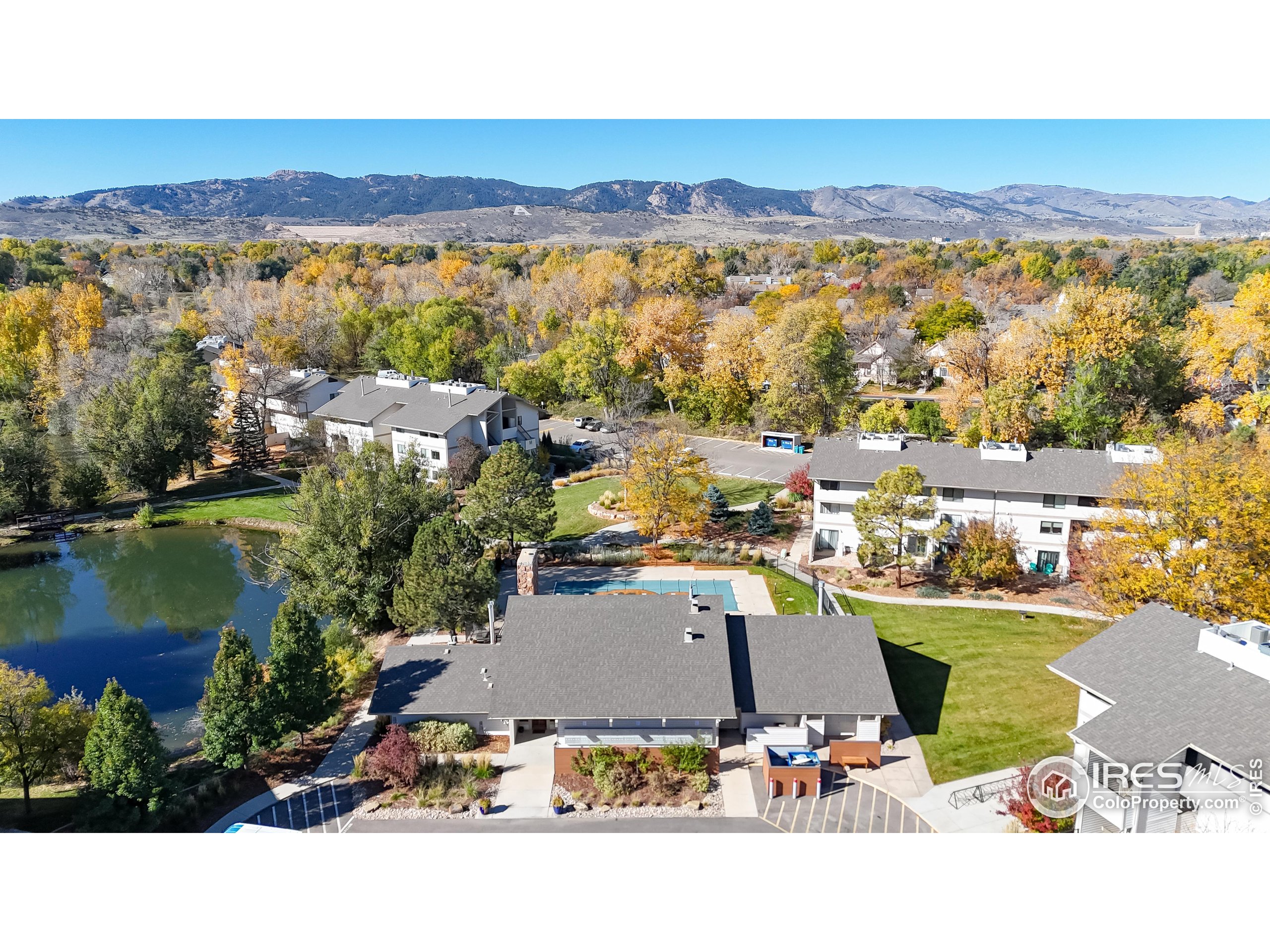 1705 Heatheridge Road, Unit K105 Fort Collins, CO 80526 - Photo 26 of 30 a view of a city with lake