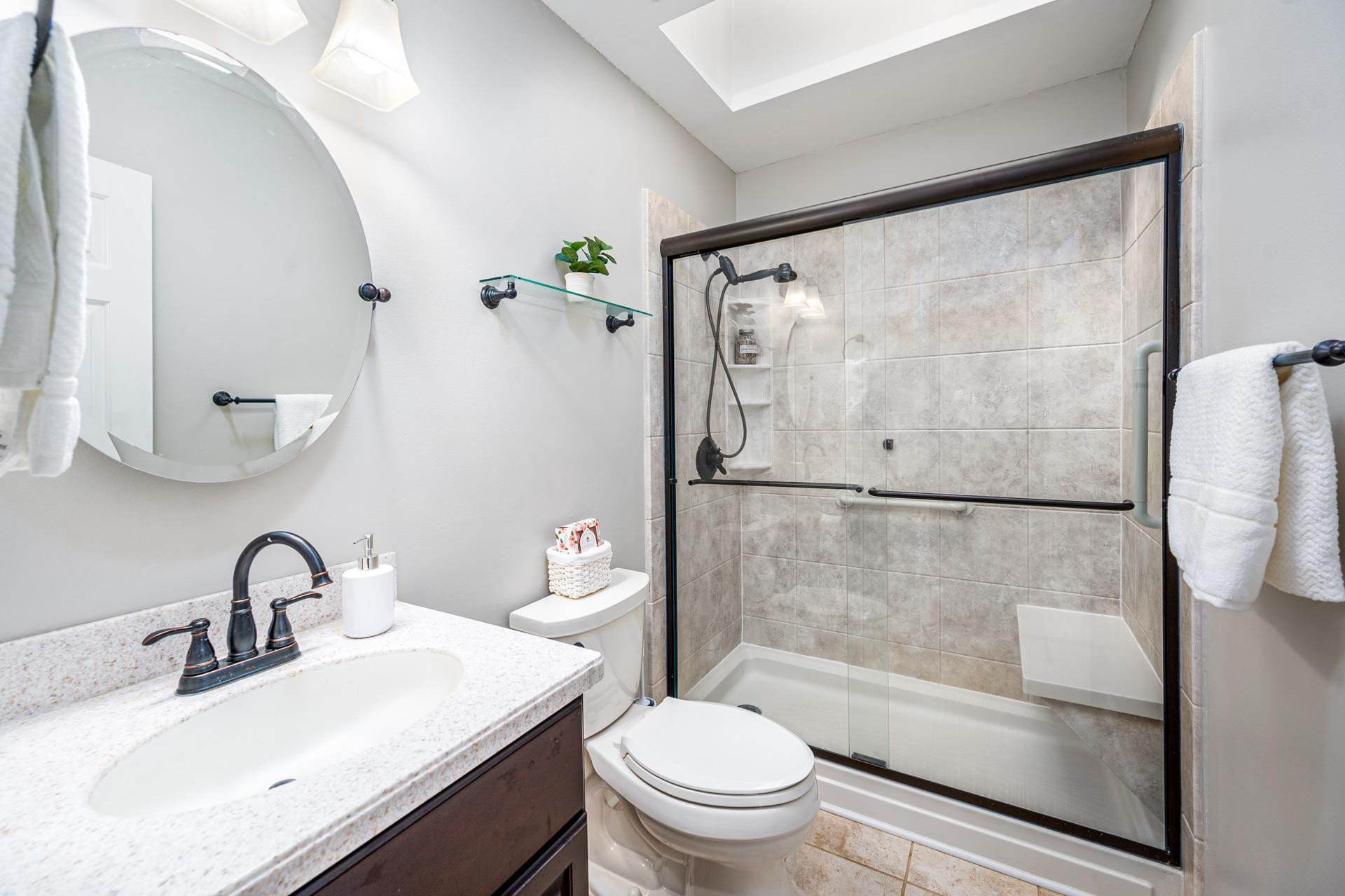 118 Long Shadow Place Durham, NC 27713 - Photo 16 of 24 a bathroom with a sink toilet and shower