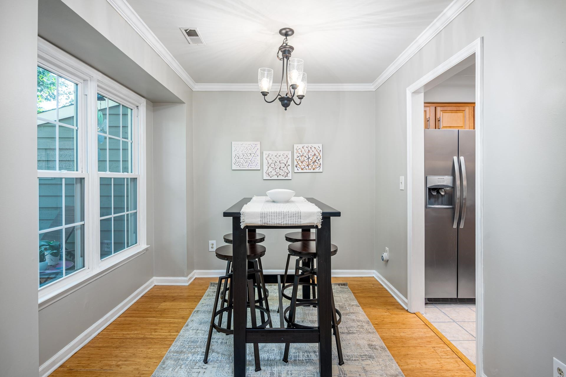 118 Long Shadow Place Durham, NC 27713 - Photo 8 of 24 a view of a dining room with furniture window and wooden floor