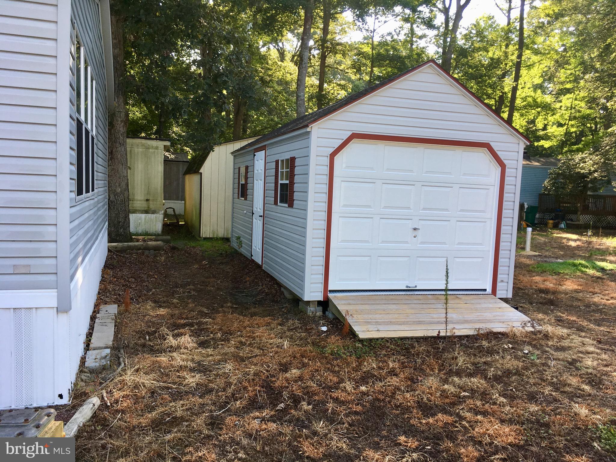 12623 Shell Mill Road, Unit 79 Bishopville, MD 21813 - Photo 11 of 19 Pretty New Outdoor Shed , Vinyl Sided