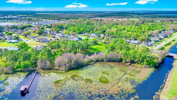 a view of a garden with an ocean