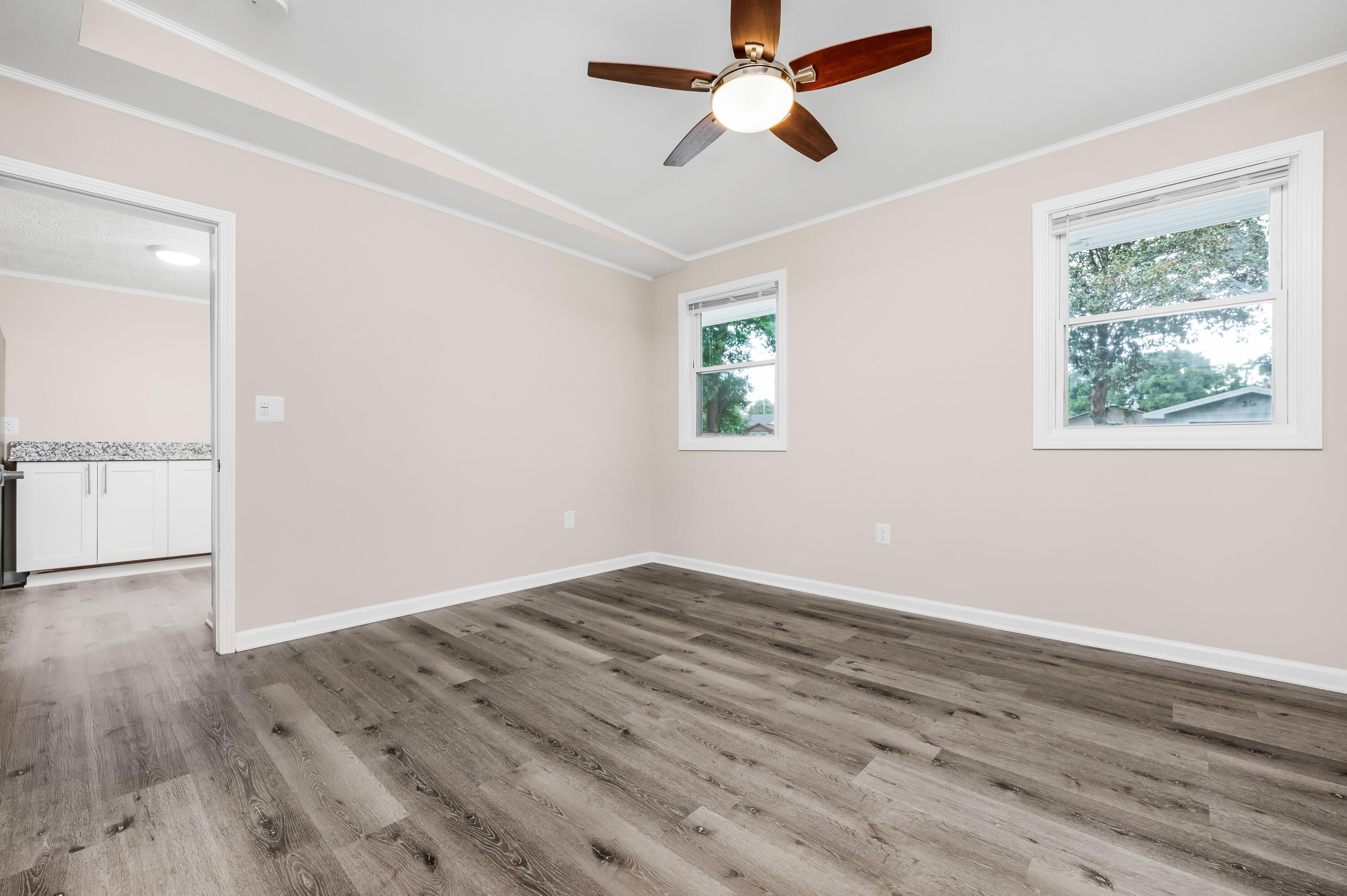 413 Gerold Street Fort Walton Beach, FL 32547 - Photo 58 of 91 wooden floor in an empty room with a window