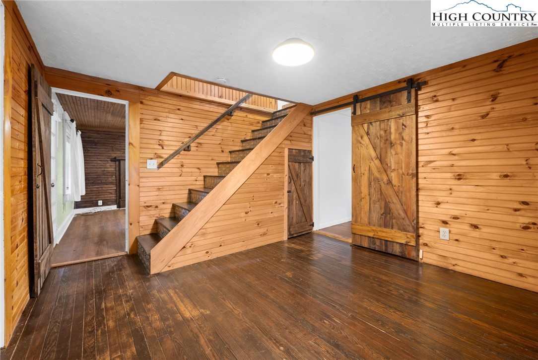 295 Jake's Mountain Road Boone, NC 28607 - Photo 15 of 47 a view of an entryway with wooden floor