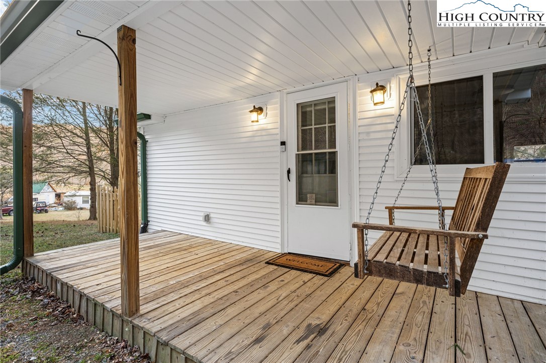 295 Jake's Mountain Road Boone, NC 28607 - Photo 36 of 47 a view of a balcony with wooden floor