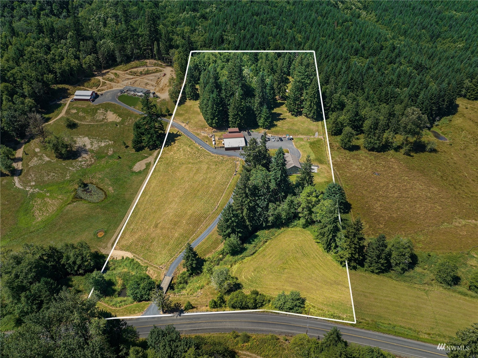 549 Deep Creek Road Chehalis, WA 98532 - Photo 3 of 40 a aerial view of a house with a yard