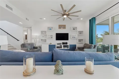 a bathroom with a sink vanity and a mirror
