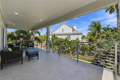 a view of a lake from a balcony