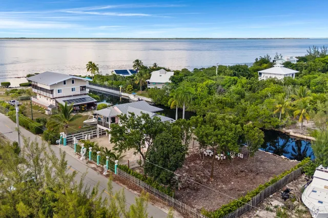 a view of a lake with a outdoor space