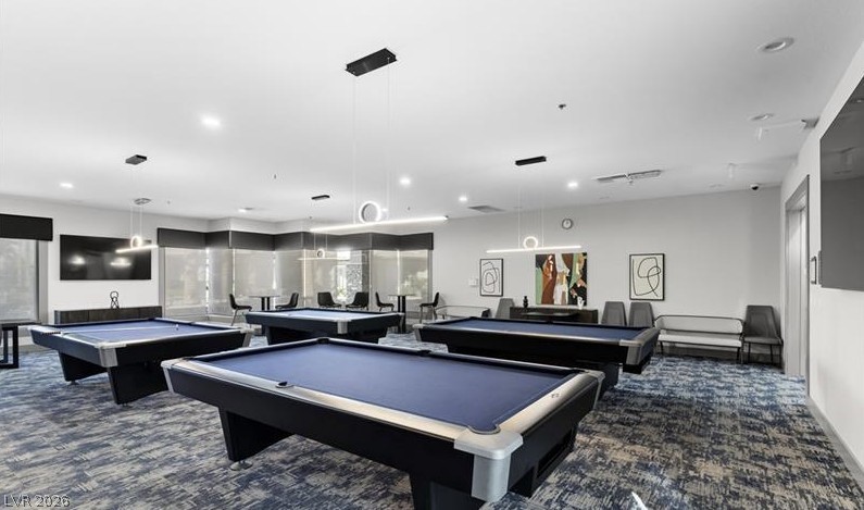 32 Lily Grove Road Las Vegas, NV 89148 - Photo 50 of 53 Playroom with billiards table and recessed lighting