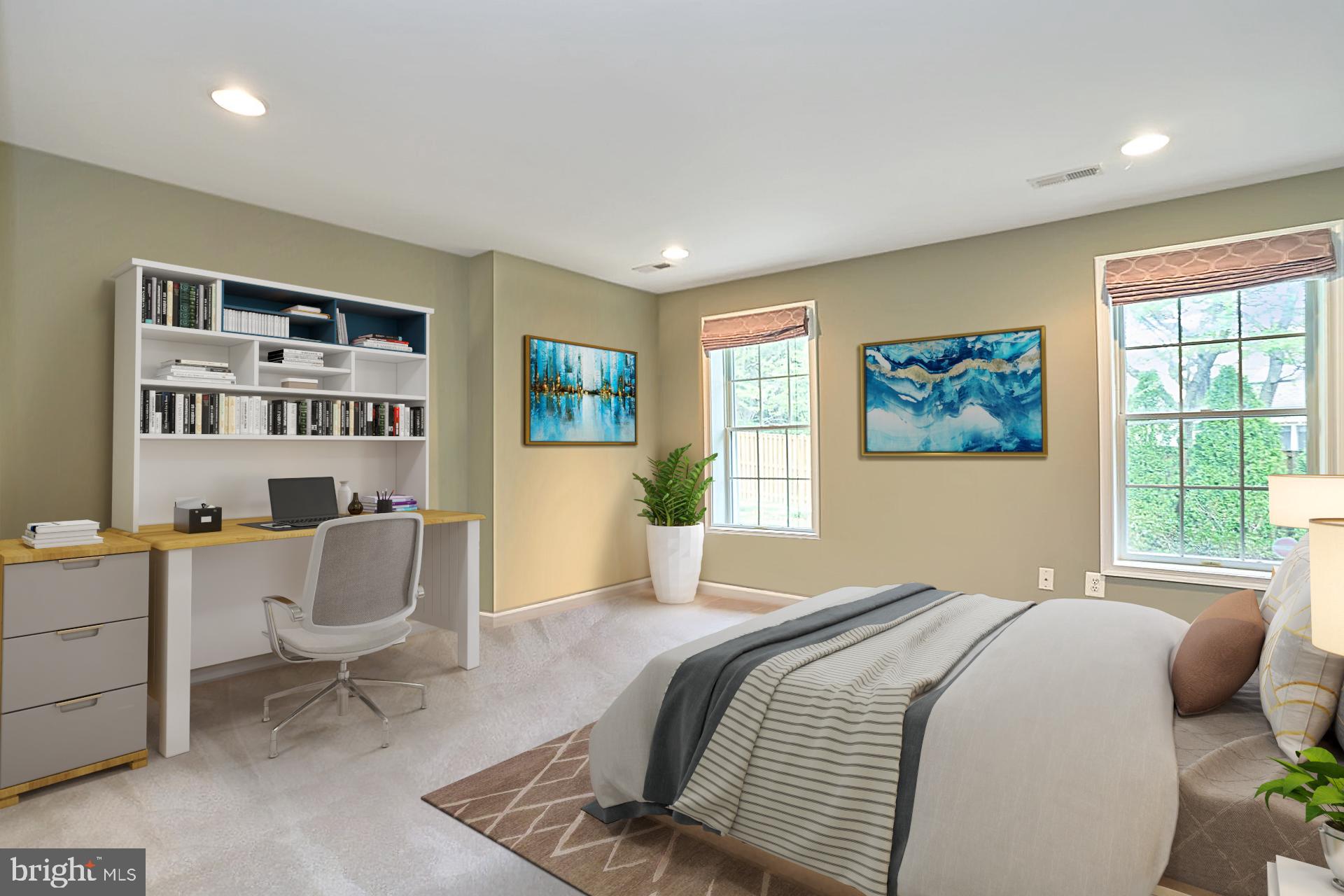 1303 Aldbury Way Reston, VA 20194 - Photo 21 of 62 Virtually Staged Bedroom 6 - Lower Level