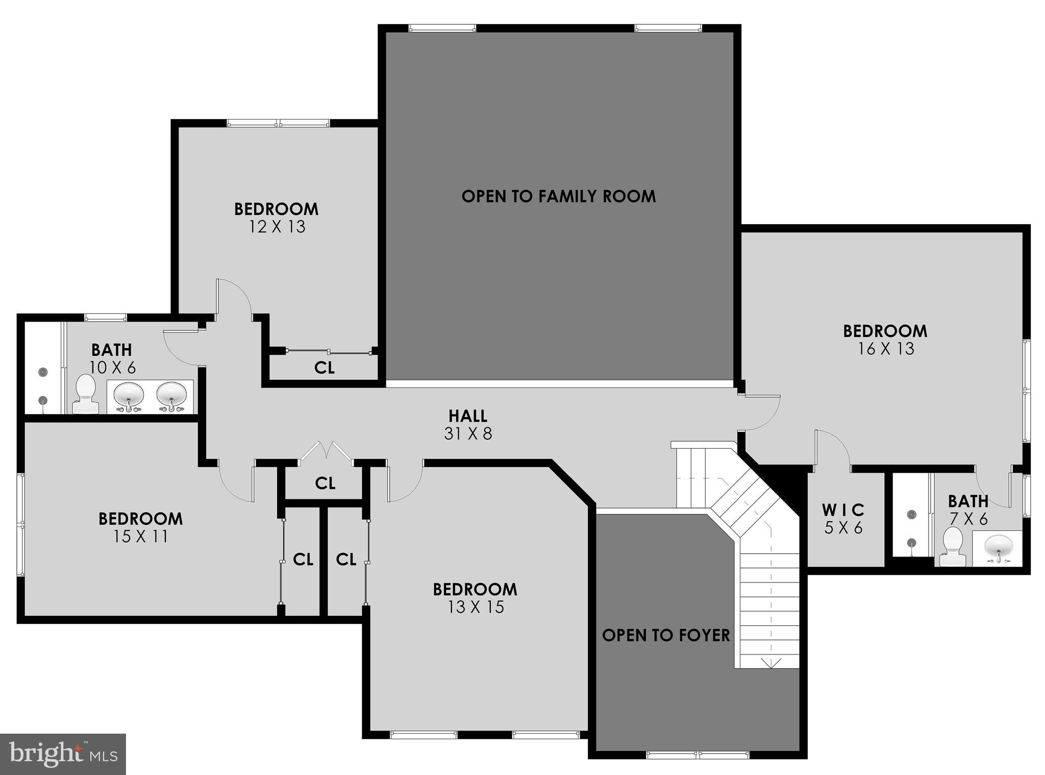 1303 Aldbury Way Reston, VA 20194 - Photo 61 of 62 Upper Level Floorplan