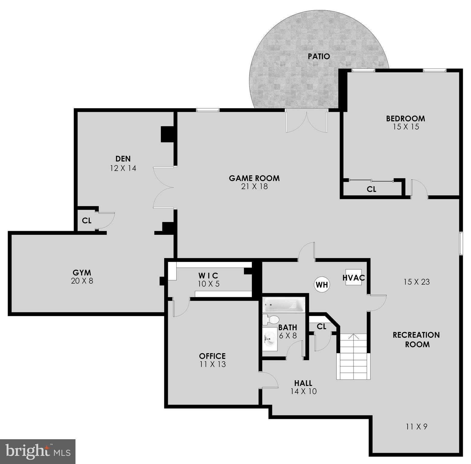 1303 Aldbury Way Reston, VA 20194 - Photo 62 of 62 Lower Level Floorplan