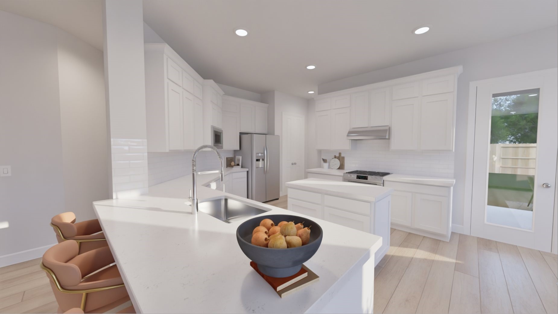 4227 Eagle Pass Drive Rosenberg, TX 77469 - Photo 6 of 15 a kitchen with a table chairs and a stove