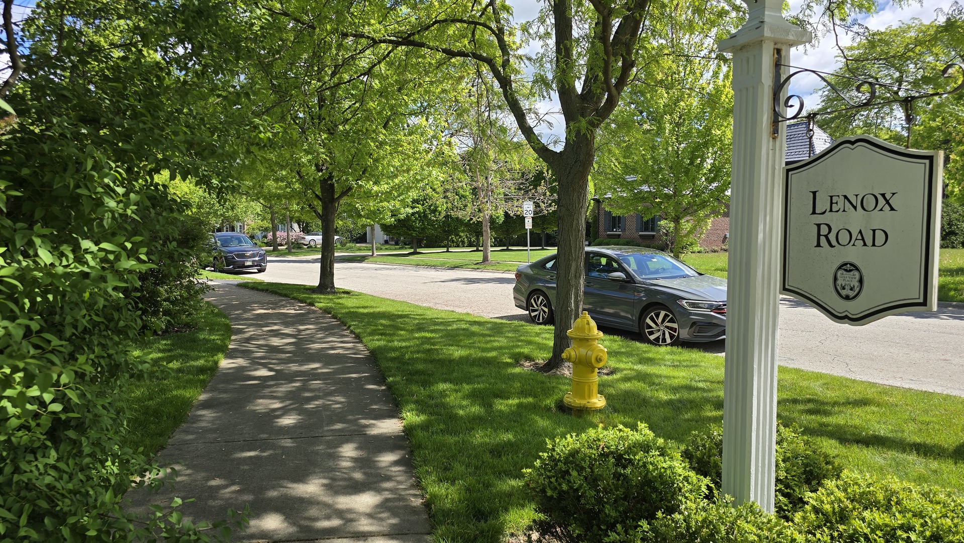906 Lenox Road Glenview, IL 60025 - Photo 5 of 6 a view of a park with iron fence
