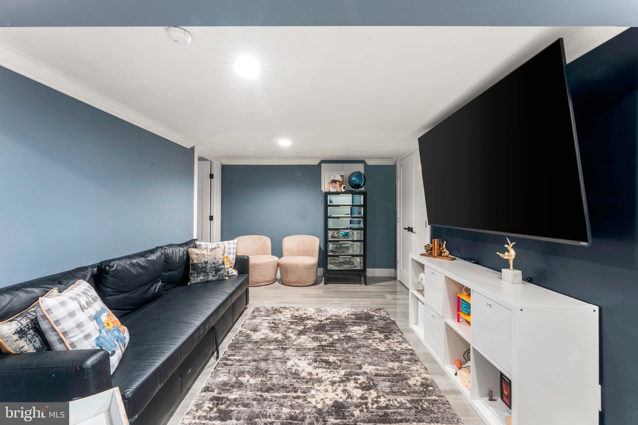 528 Hoyt Road Huntingdon Valley, PA 19006 - Photo 48 of 56 a living room with furniture and a flat screen tv