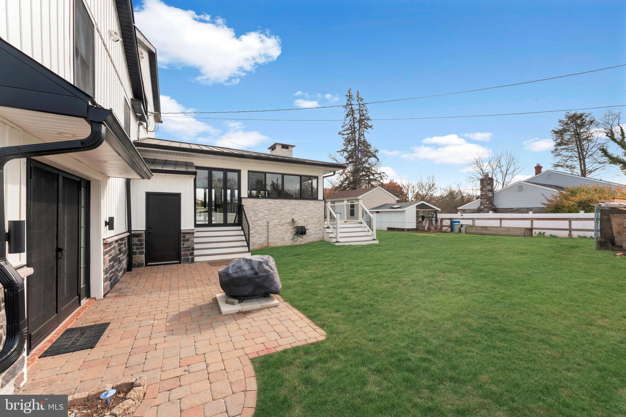 528 Hoyt Road Huntingdon Valley, PA 19006 - Photo 55 of 56 a view of a house with backyard and porch