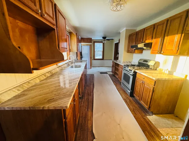 a view of a house with a patio