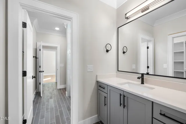 a room with furniture and a bed