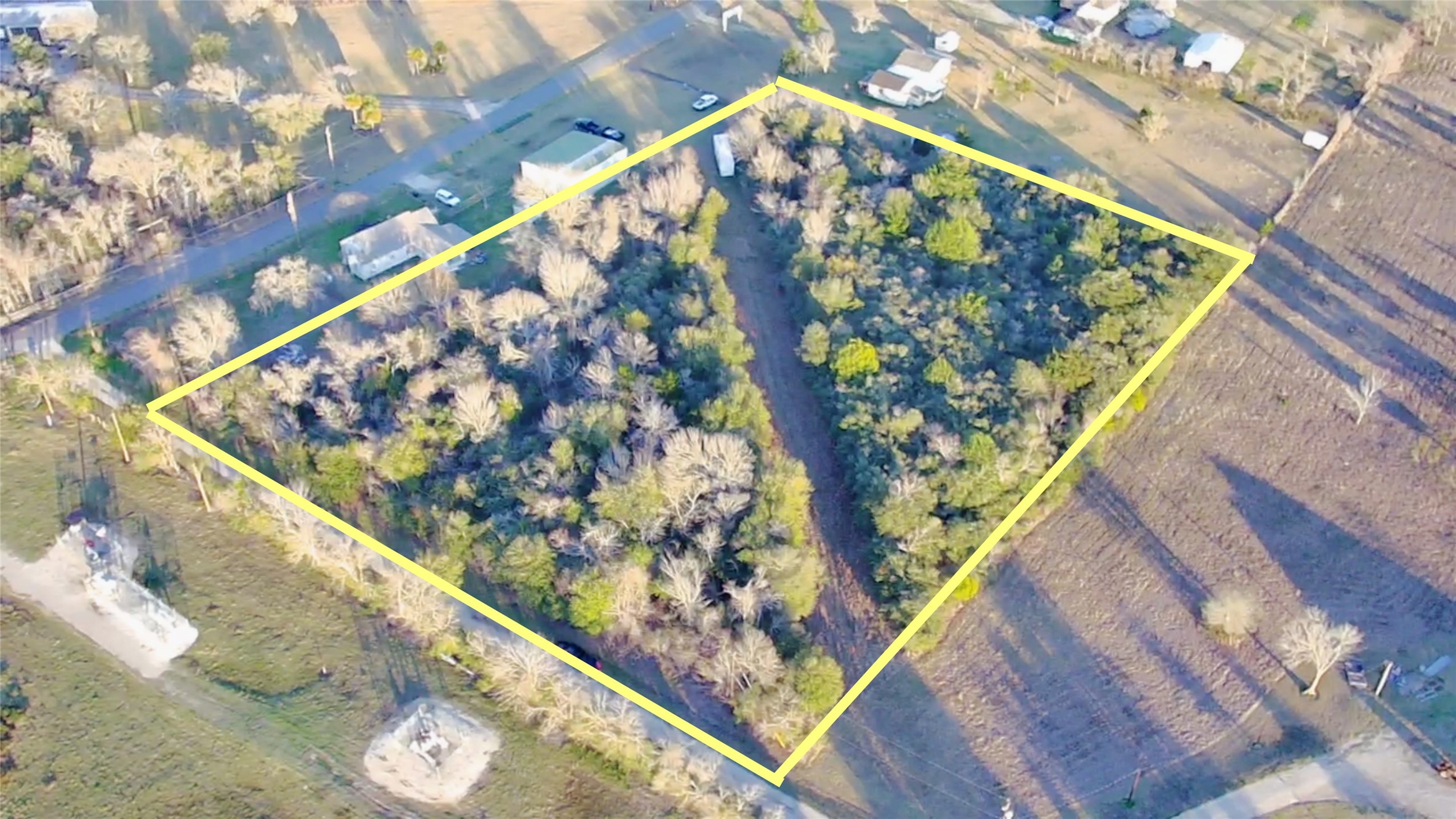 a view of flowers in a wooden bridge
